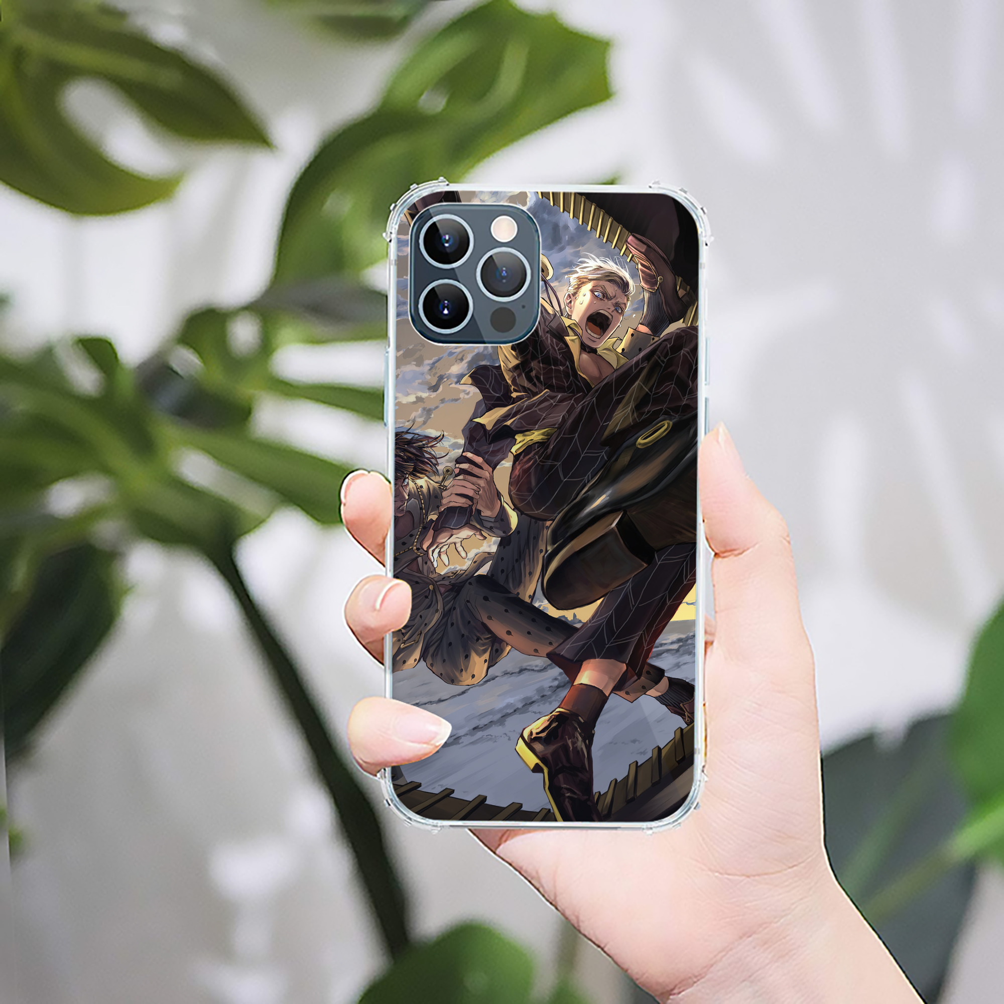 （画像用） ジョジョの奇妙な冒険 JoJo's Bizarre Adventure 【iPhone 12シリーズ対応】透明スマホケース（クリアソフトケース）